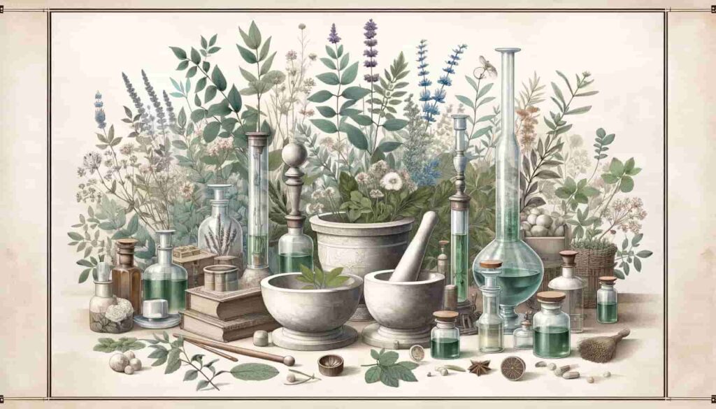Historia aromaterapii - rośliny i utensylia apteczne